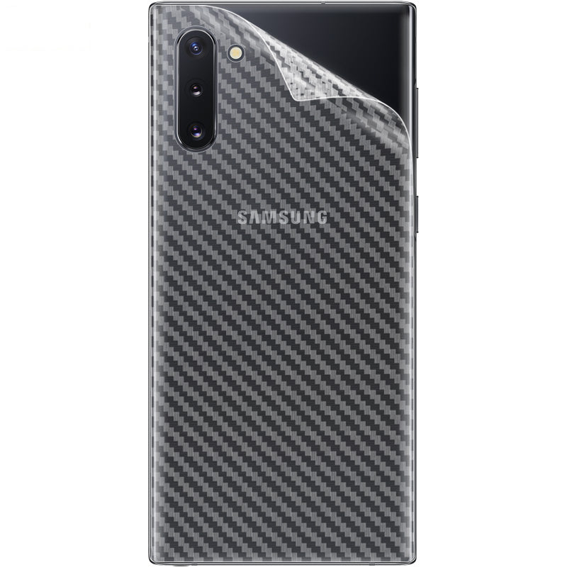 IMAK Carbon Fiber Texture Soft PVC Back Protector til Samsung Galaxy Note 10 IMAK Carbon Fiber Texture Soft PVC Back Protector til Samsung Galaxy Note 10